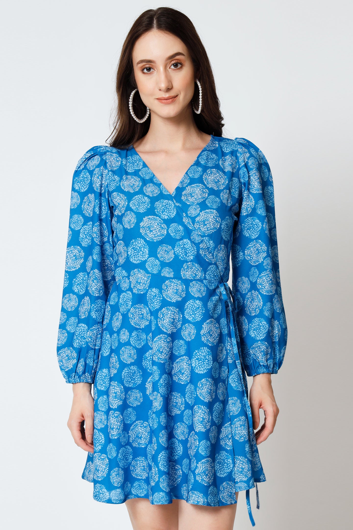 Women's Crepe Flared Dress
