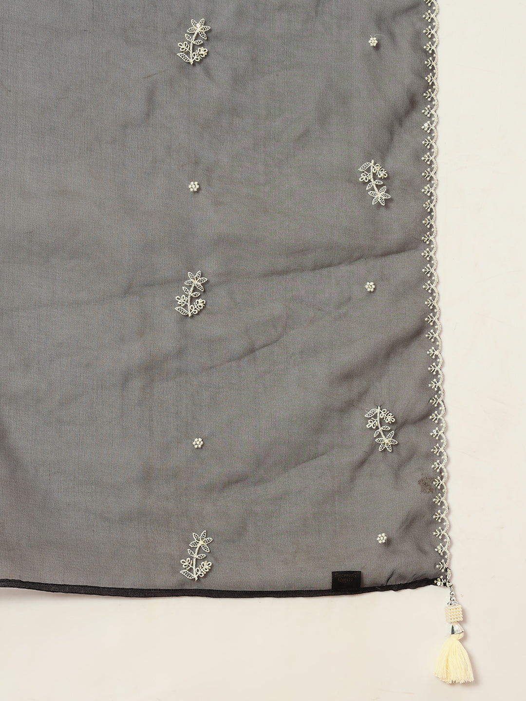 Women's Embroidered Silk Kurta, Pyjama & Dupatta Set