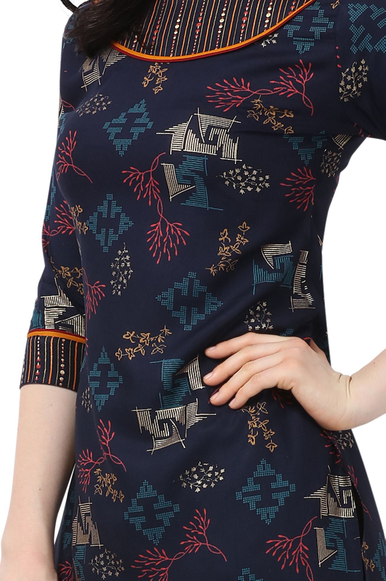 Women's Printed Rayon Kurta and Palazzo Set