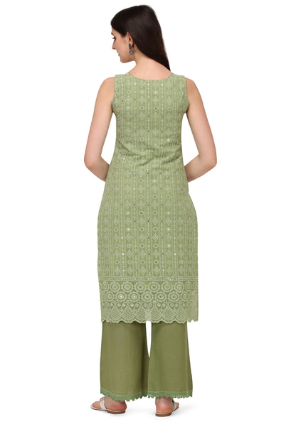 Women's Schiffily Georgette Kurta and Palazzo Set