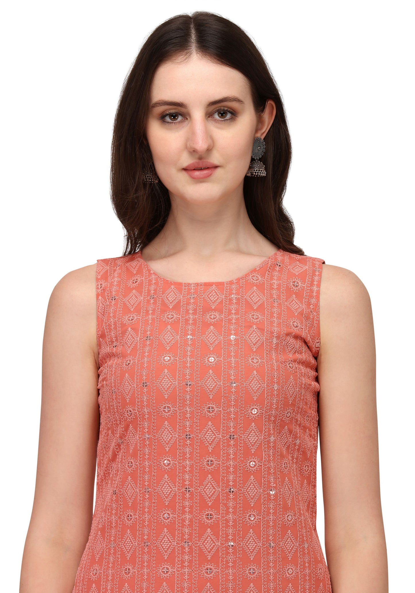 Women's Schiffily Georgette  Kurta and Palazzo Set