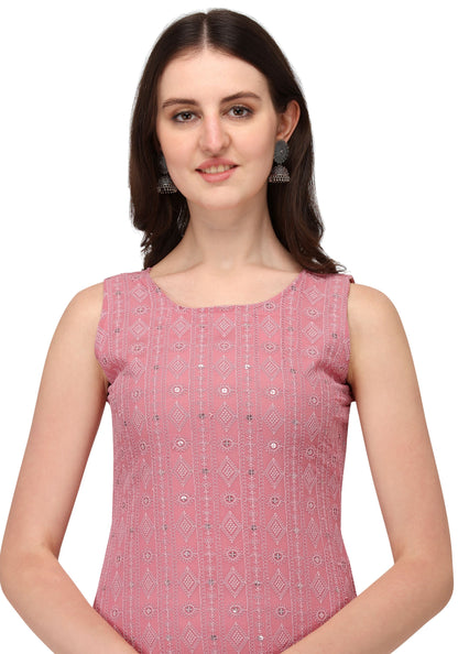 Women's Schiffily Georgette  Kurta and Palazzo Set