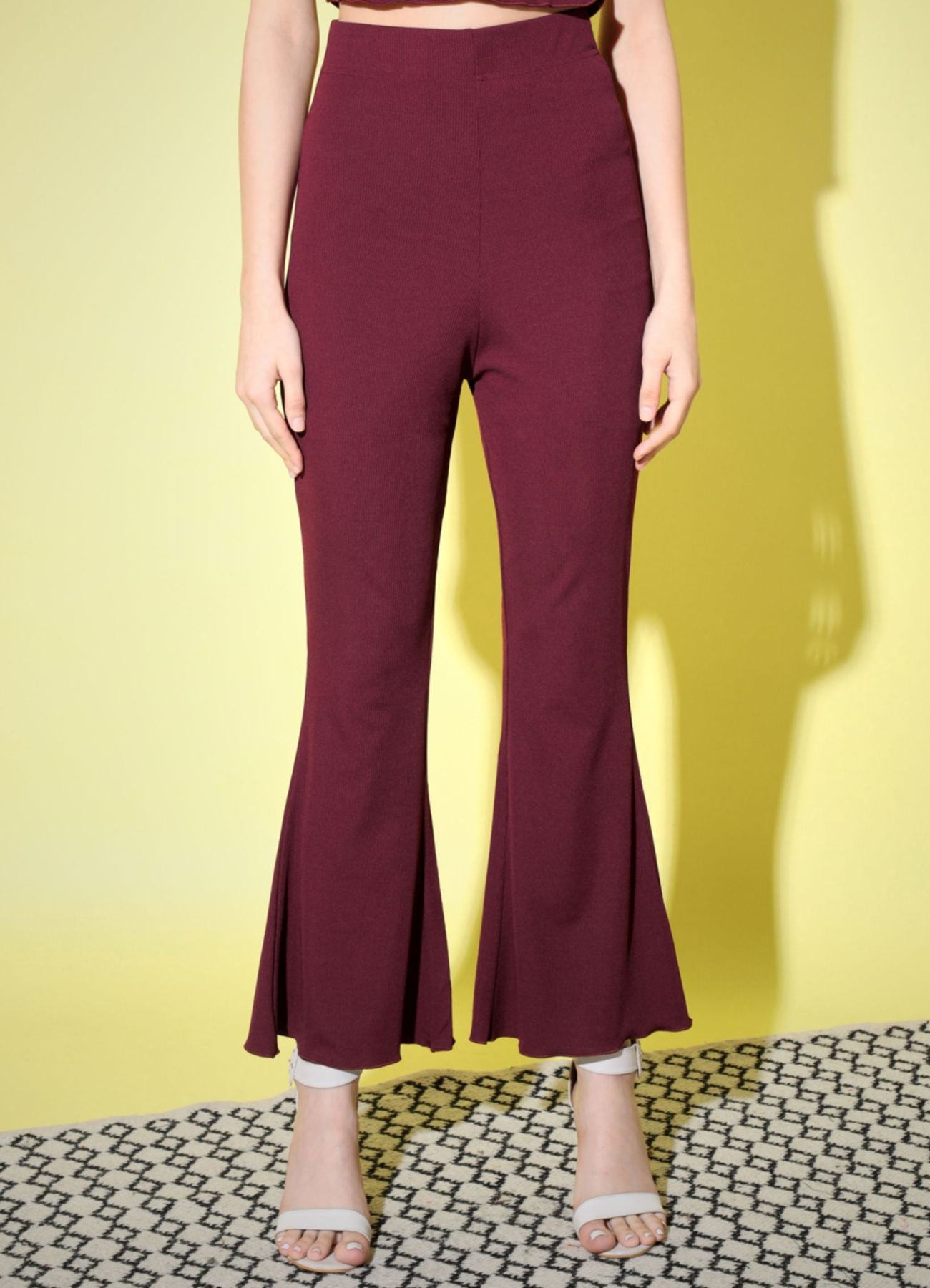 Women's Polyester Bodycon Co-ord Set