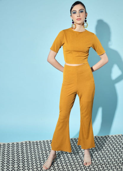 Women's Polyester Bodycon Co-ord Set