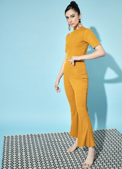 Women's Polyester Bodycon Co-ord Set