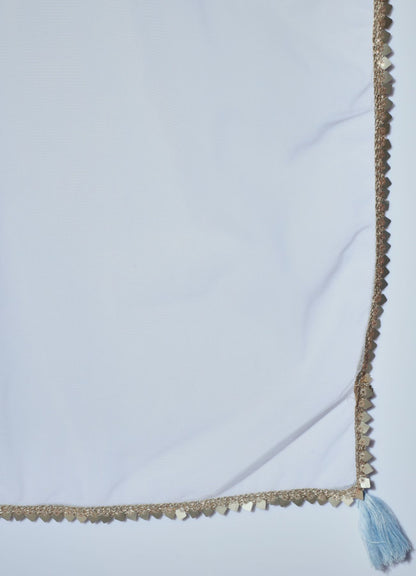 Women's Embroidered Silk Blend  Kurta Pyjama & Dupatta Set