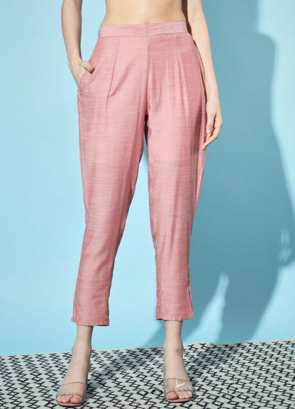 Women's Embroidered Silk Blend Kurta Pyjama & Dupatta Set