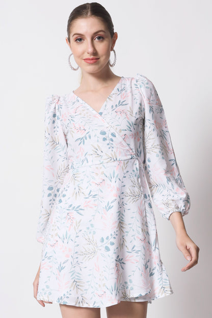 Women's Crepe Fit and Flare Dress