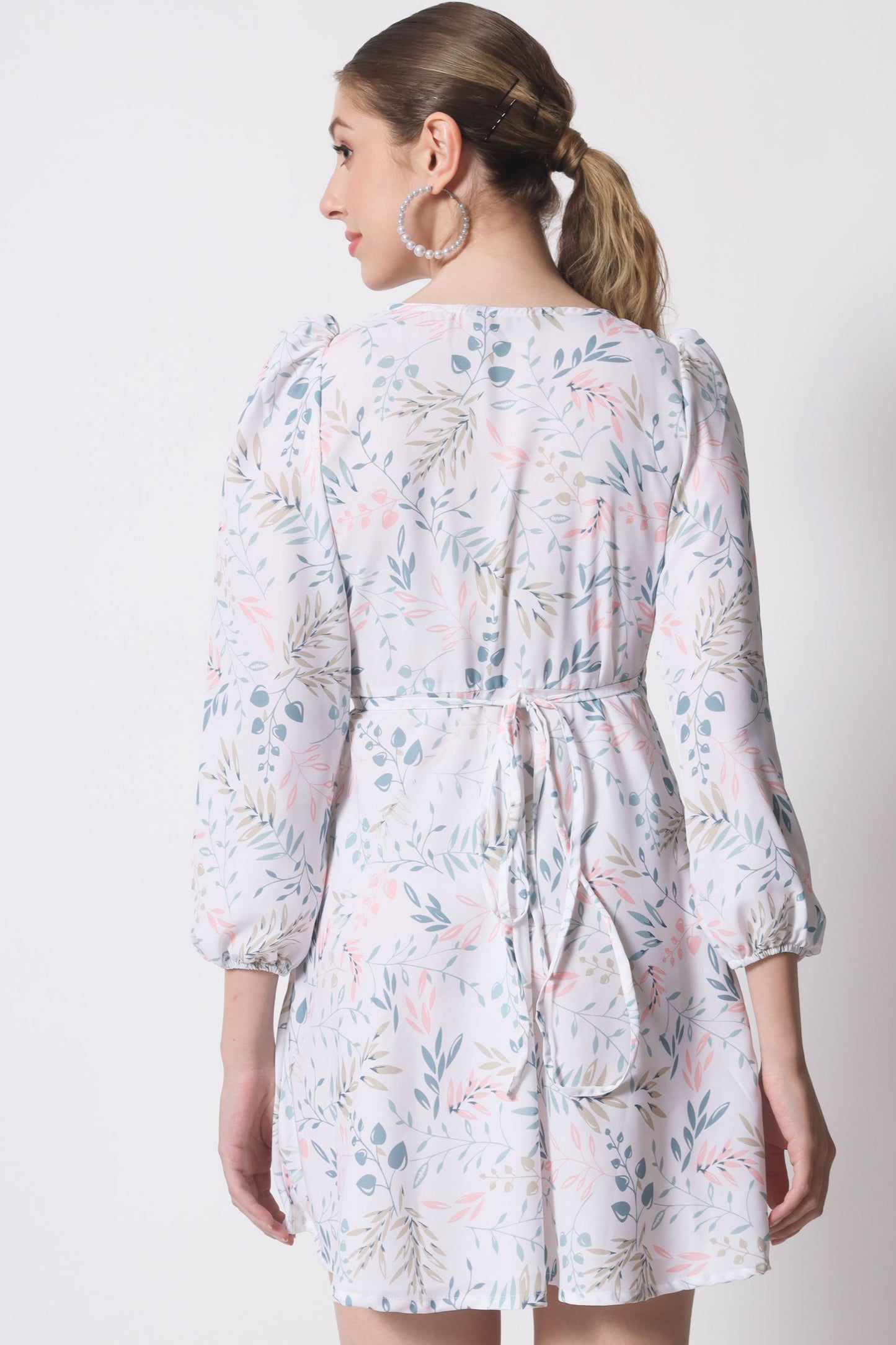 Women's Crepe Fit and Flare Dress