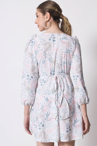 Women's Crepe Fit and Flare Dress