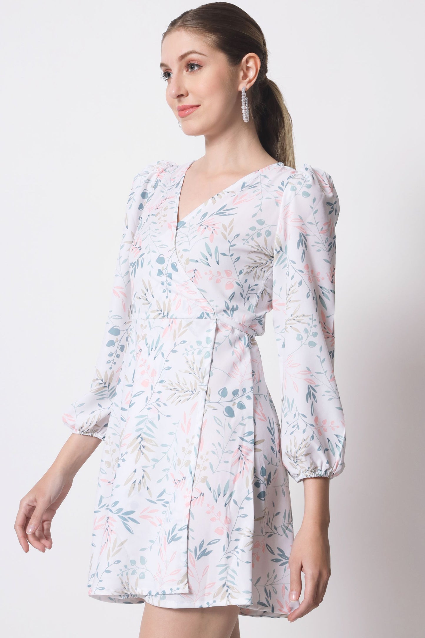 Women's Crepe Fit and Flare Dress