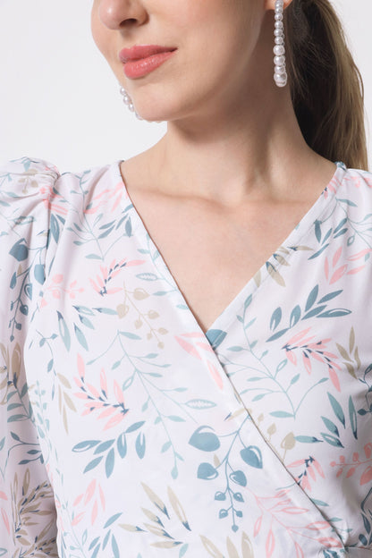 Women's Crepe Fit and Flare Dress