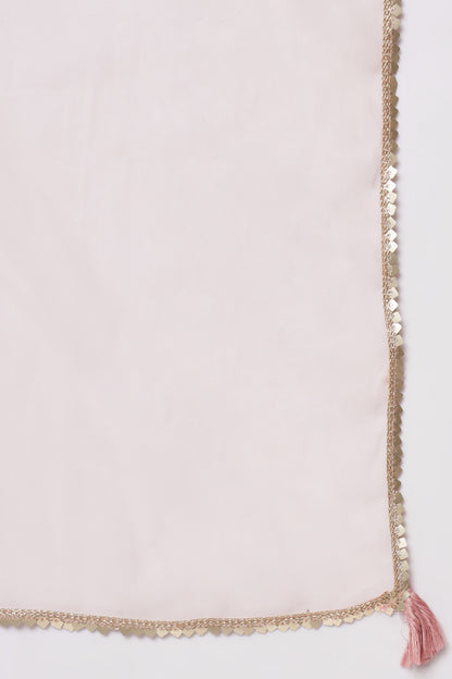 Women's  Embroidered Silk Blend  Kurta and Palazzo Set