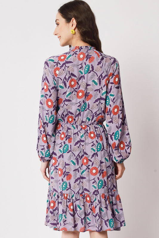 Women's Viscose Flared  Dress