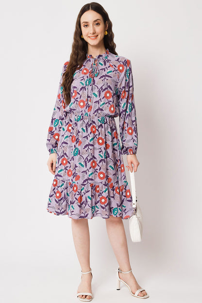 Women's Viscose Flared  Dress
