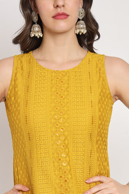 Women's  Embroidered Silk Blend Kurta Pyjama & Dupatta Set