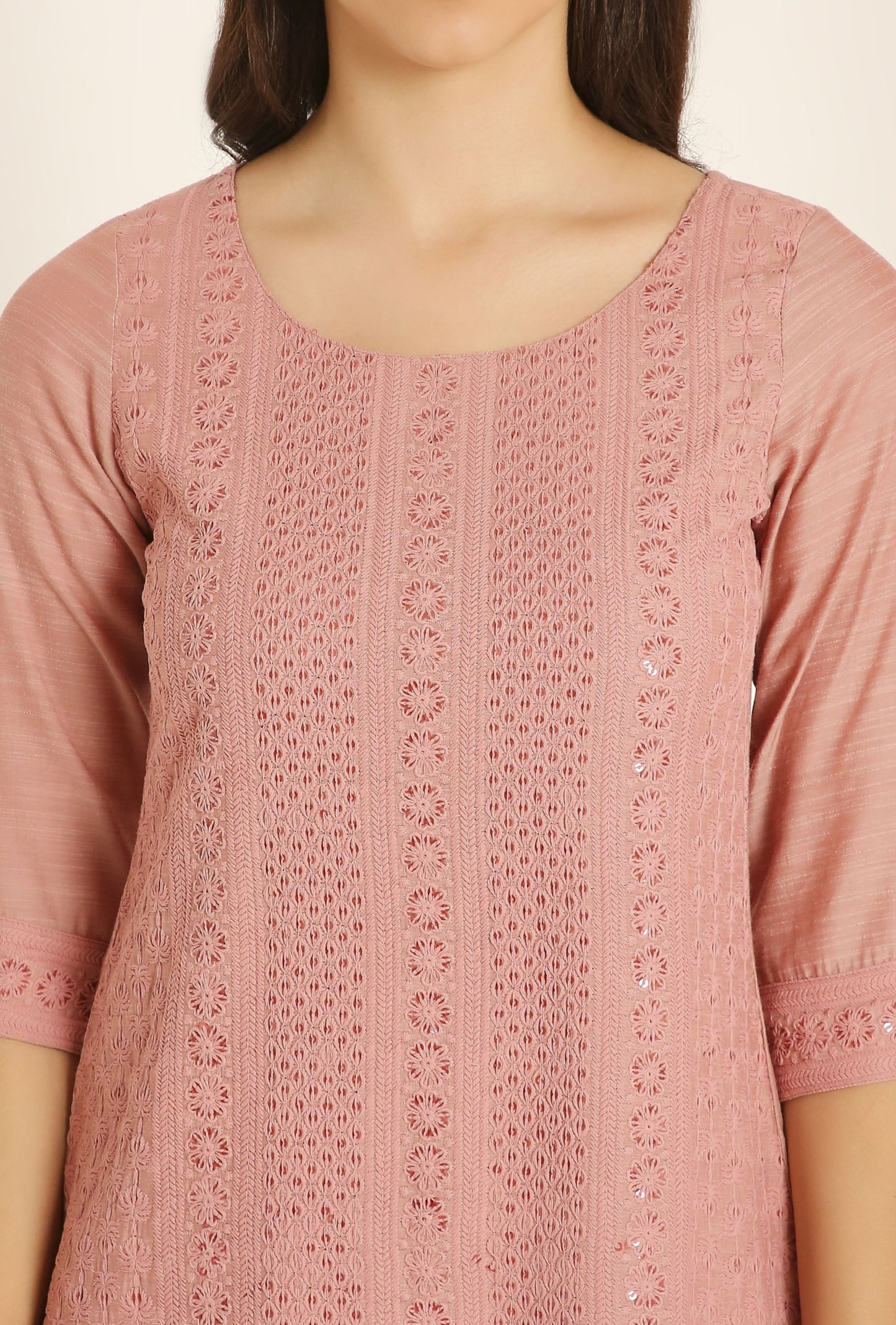 Women's Embroidered Silk Blend Kurta Pyjama & Dupatta Set