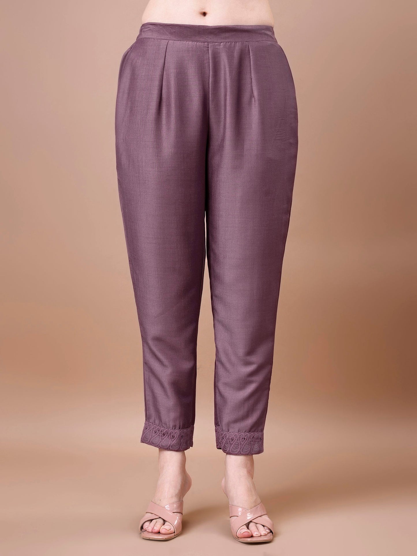 Women's Embroidered Silk Blend Kurta Pyjama & Dupatta Set