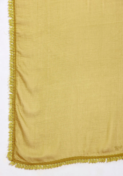 Women's Embroidered Silk Blend  Kurta Pyjama & Dupatta Set