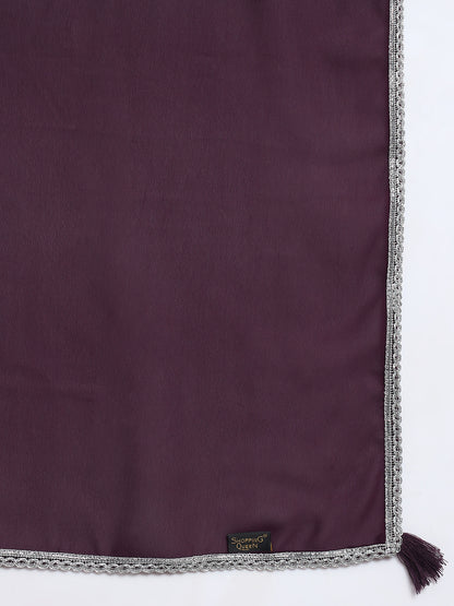 Women's Embroidered Georgette Kurta and Palazzo Set