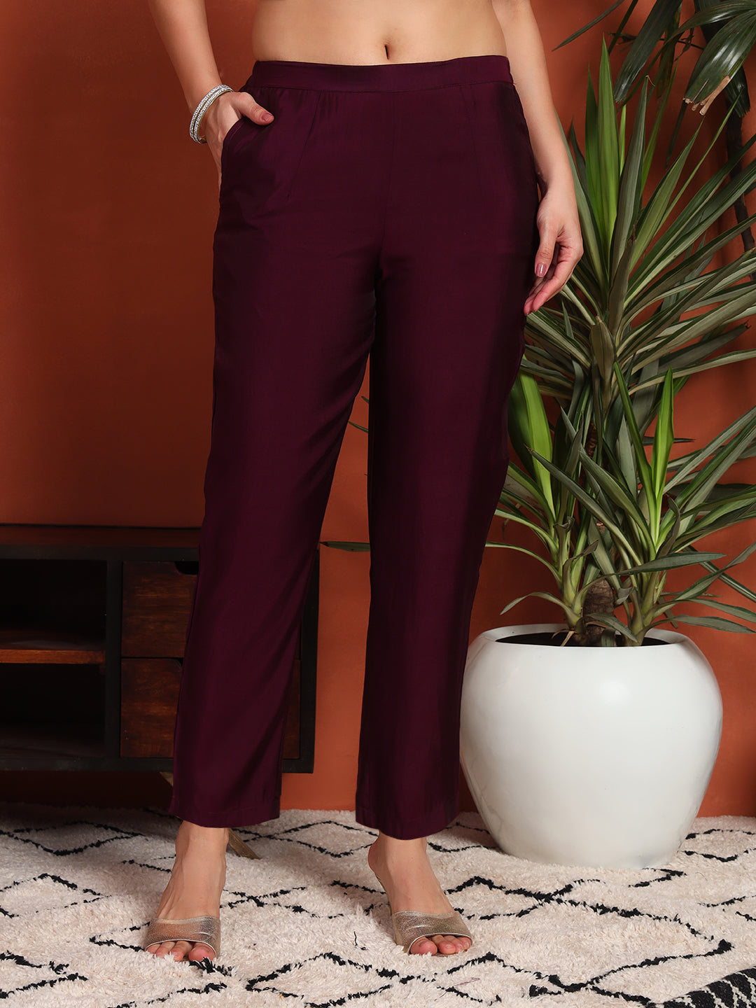 Women's Silver Embellished Georgette Kurta, Pyjama & Dupatta Set