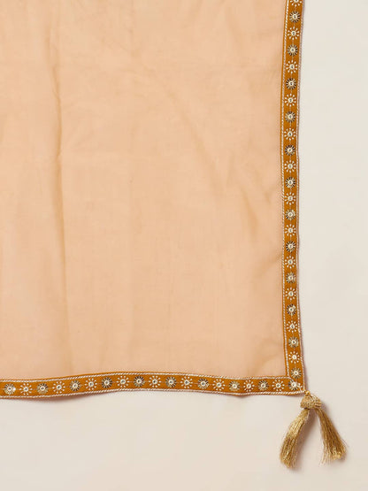 Women's Embroidered Georgette Kurta and Palazzo Set