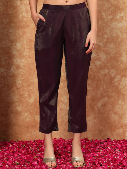 Women's Embroidered Silk Kurta, Pyjama & Dupatta Set