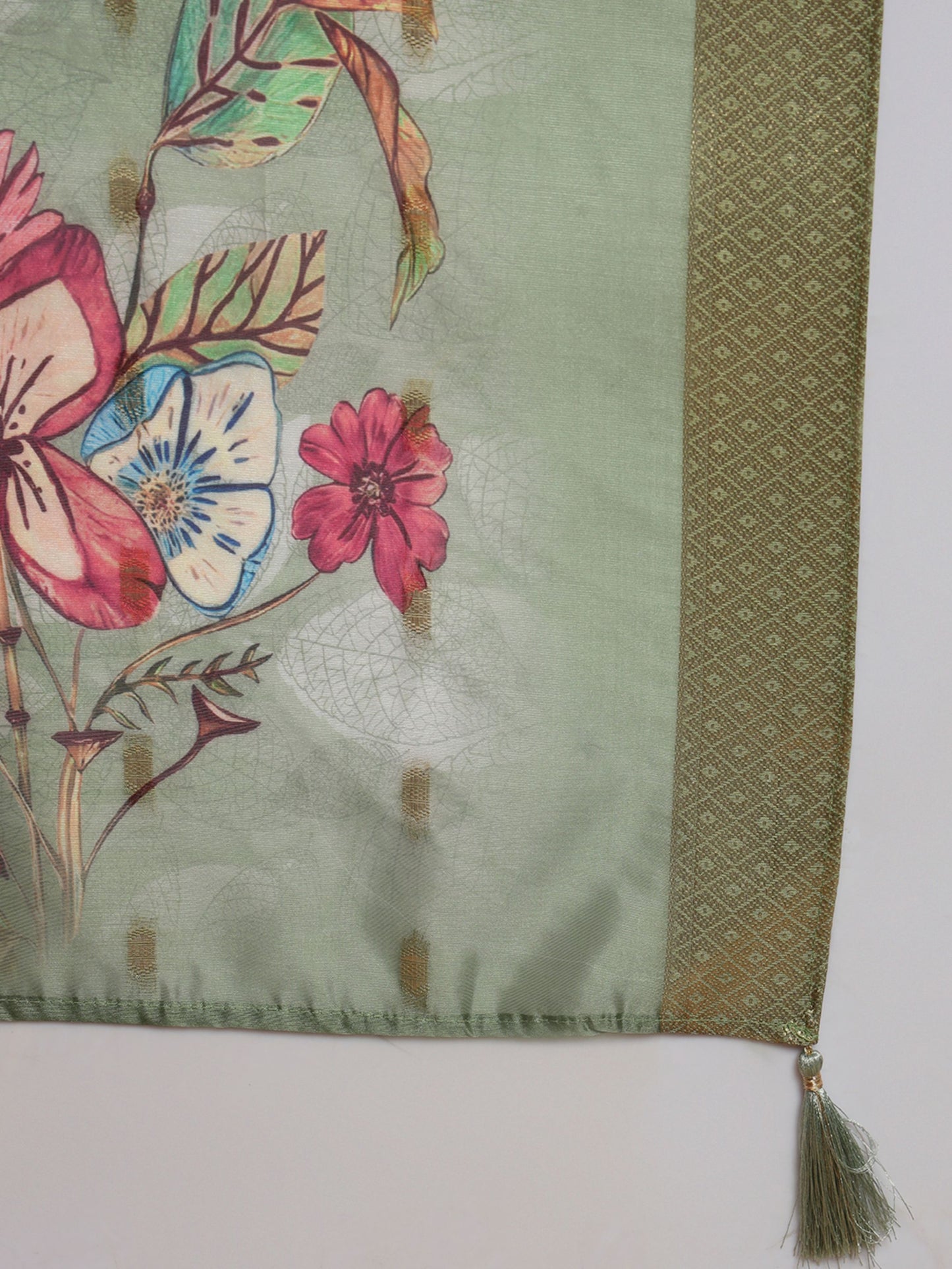 Olive Green Embroidered Viscose Women's Kurta, Pyjama & Dupatta Set